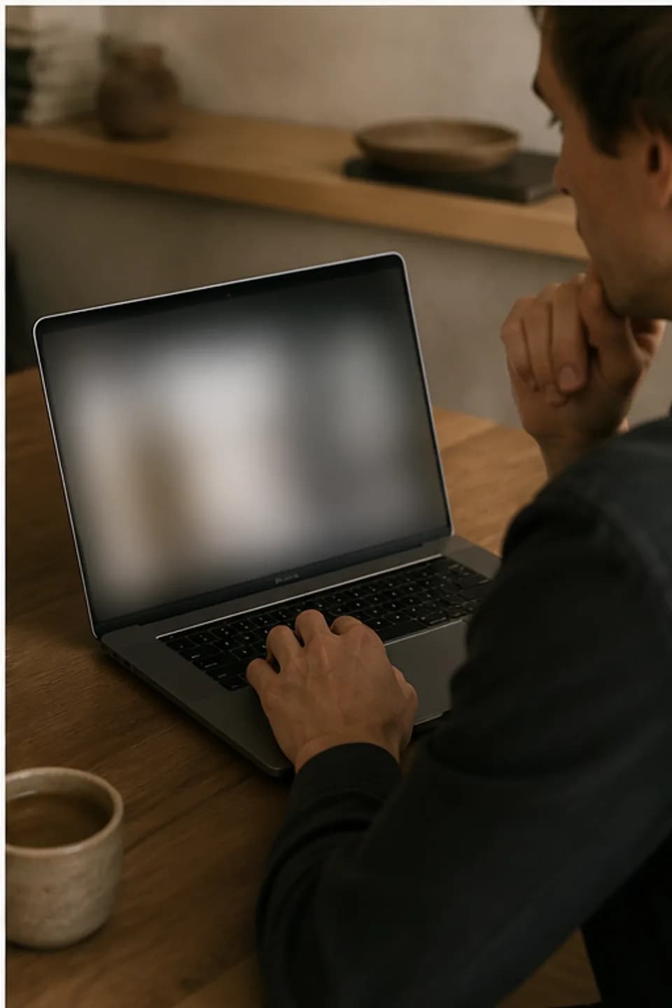 Cookies: A provider placing a work laptop into a closed drawer