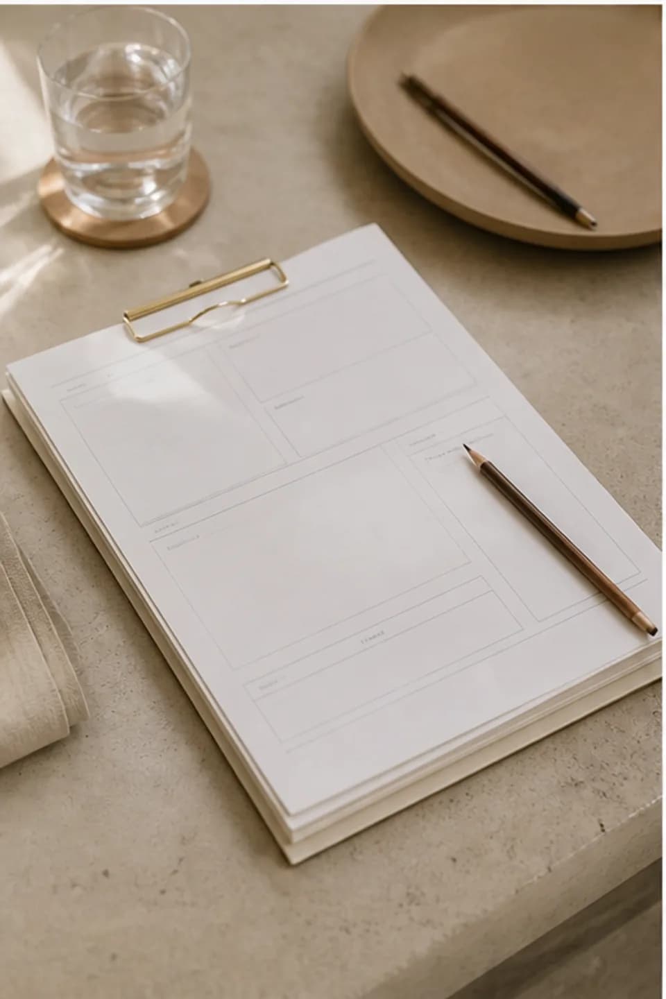 Templates: A provider organising practical materials for the next service session
